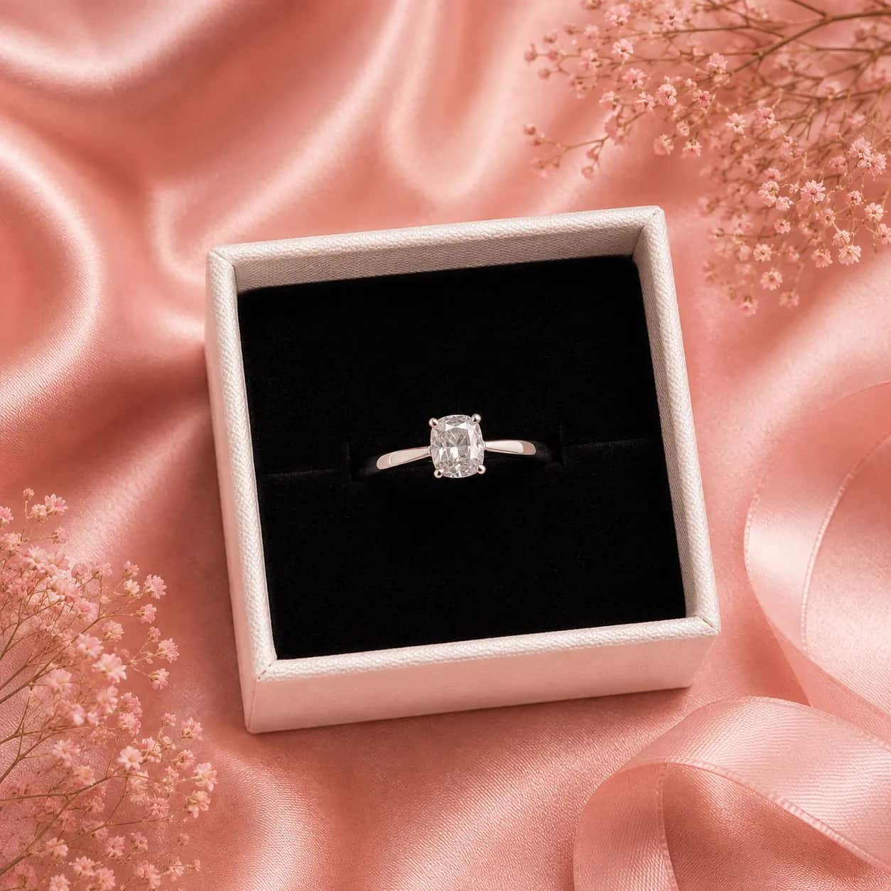 Anillo elegante corte cuadrado💍