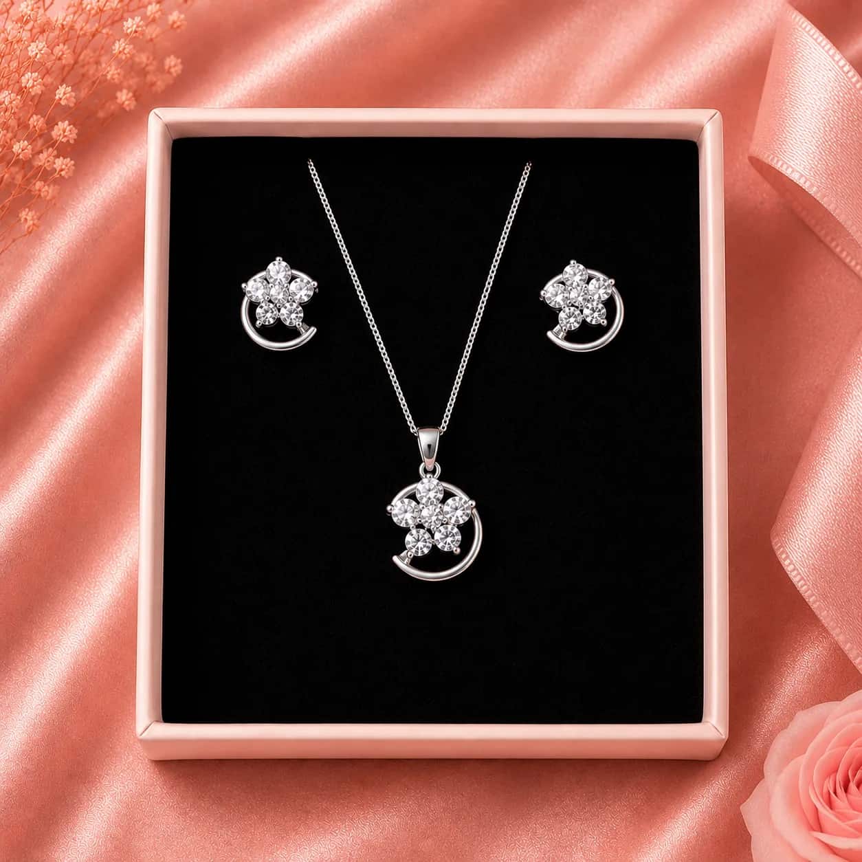 Conjunto flores brillantes🌸💎