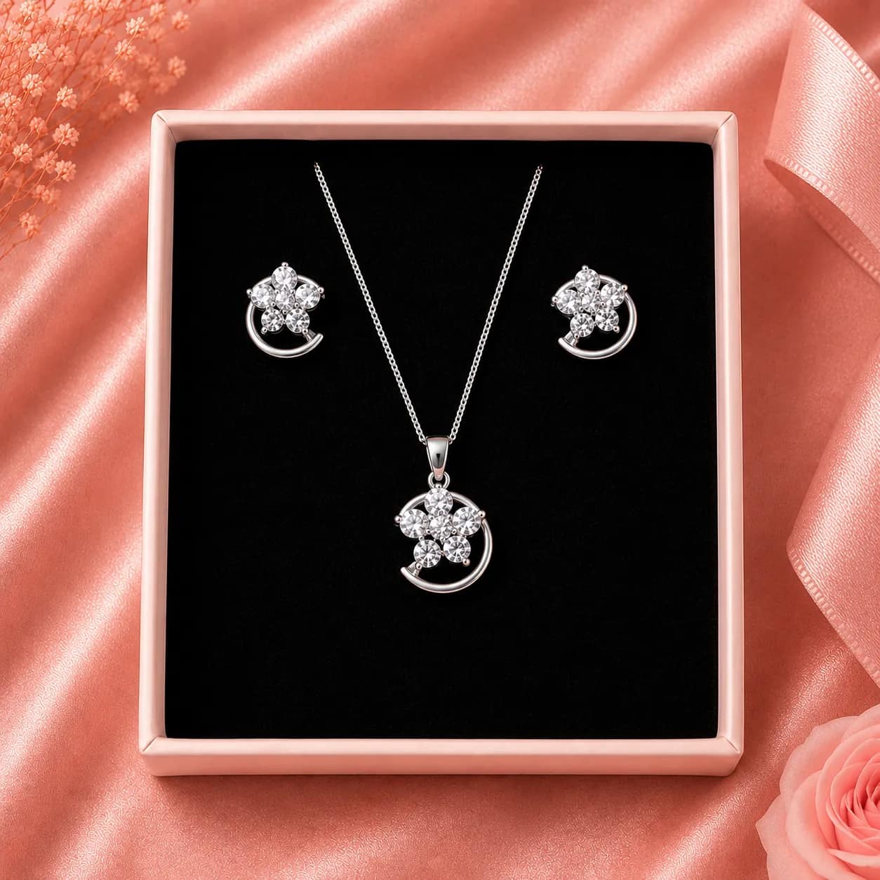 Conjunto flores brillantes🌸💎