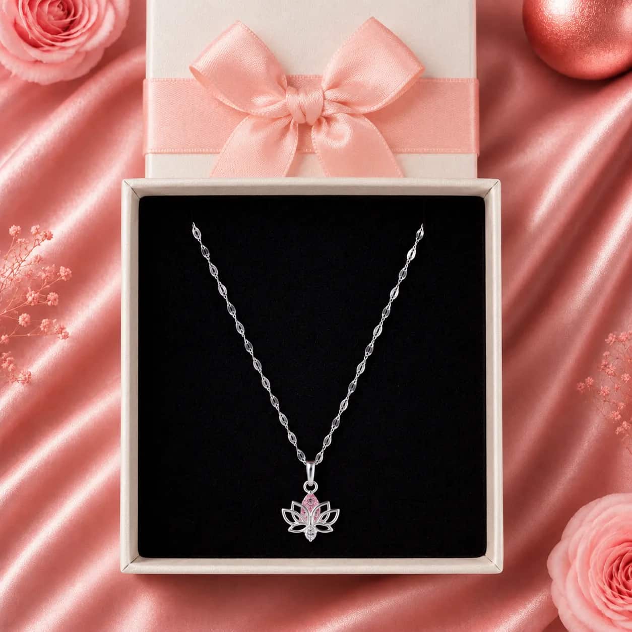 Collar flor de loto rosa 🪷