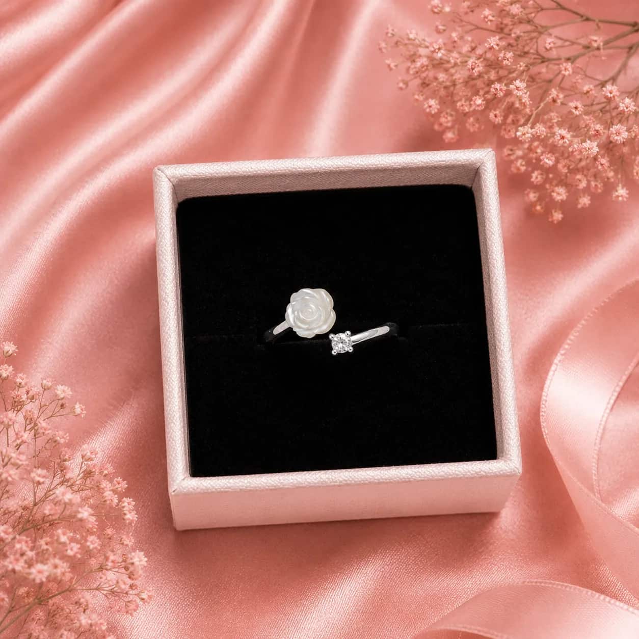 Anillo Rosa envolvente 🌹💍