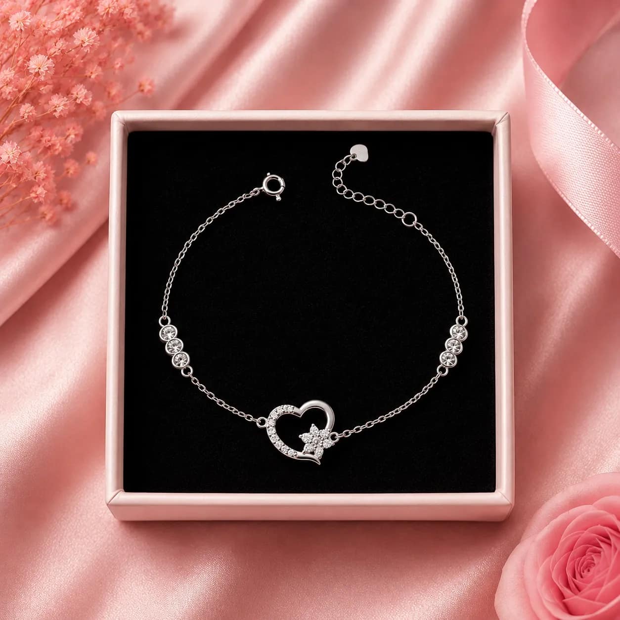 Pulsera corazón de primavera 💗🪷