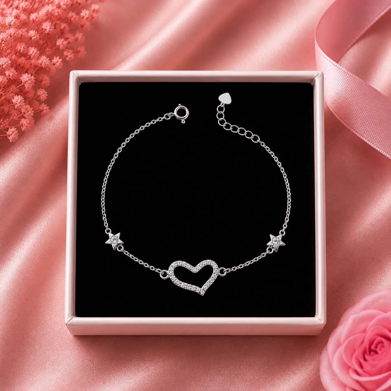 Pulsera corazón estelar 🤍