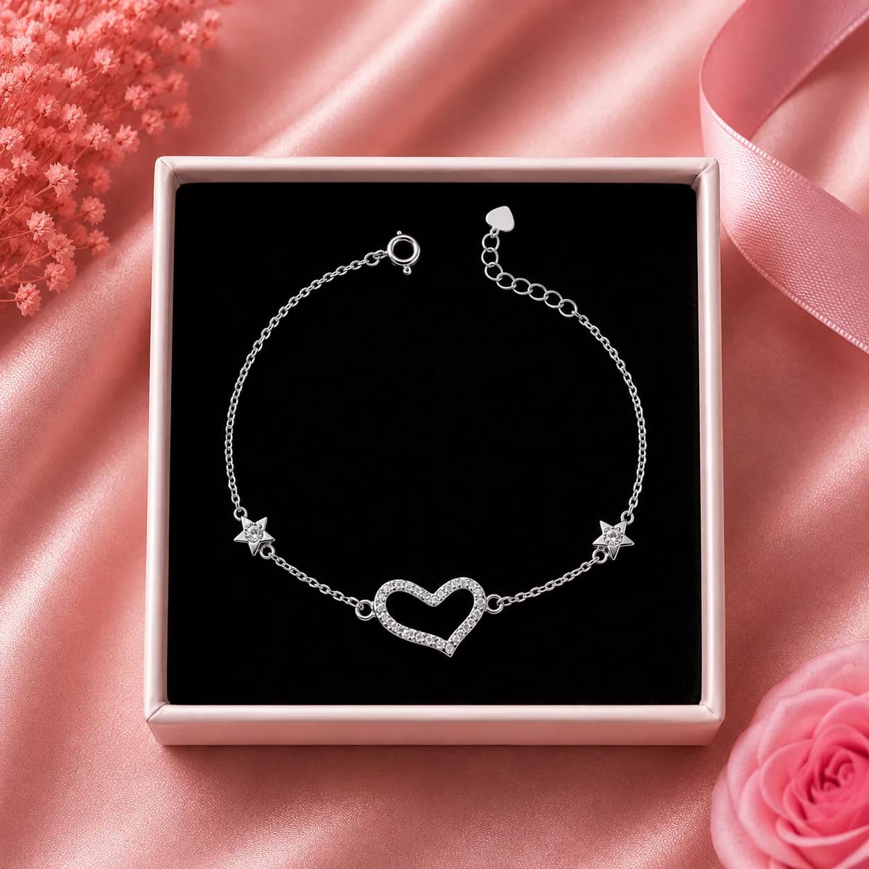 Pulsera corazón estelar 🤍