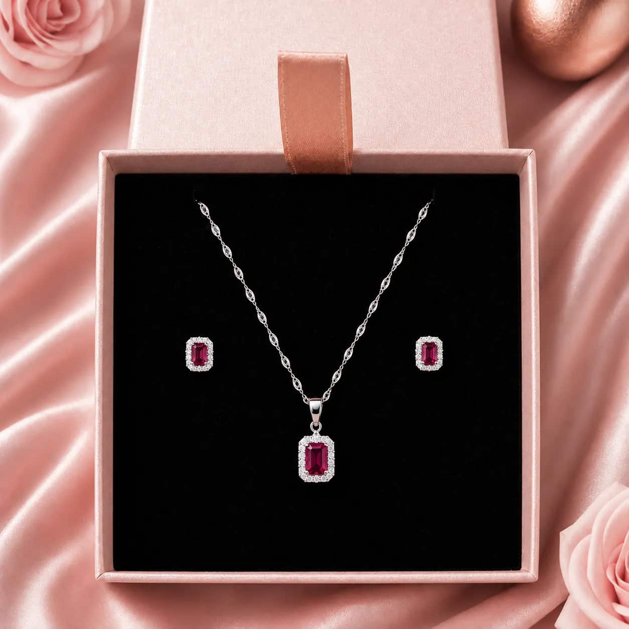 Conjunto brillo rojizo✨❤️