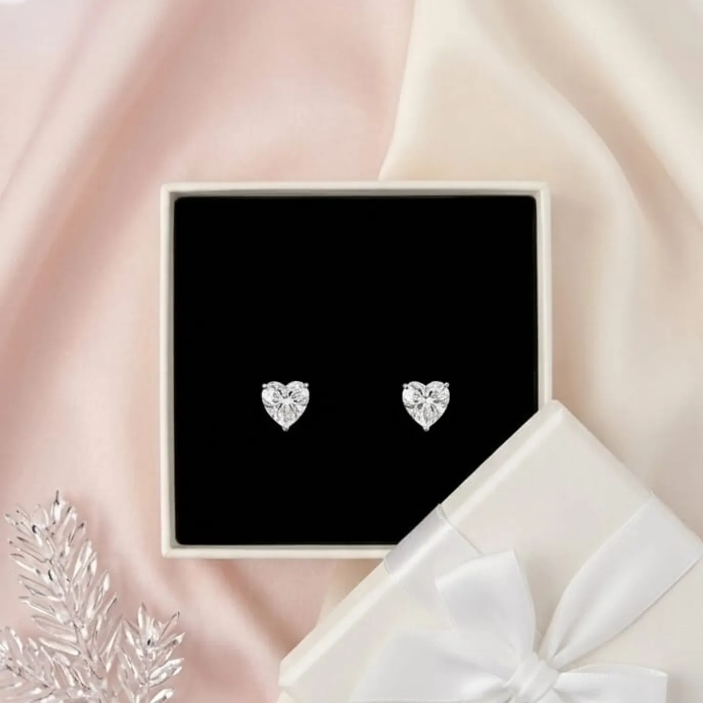 Aretes en forma de corazón