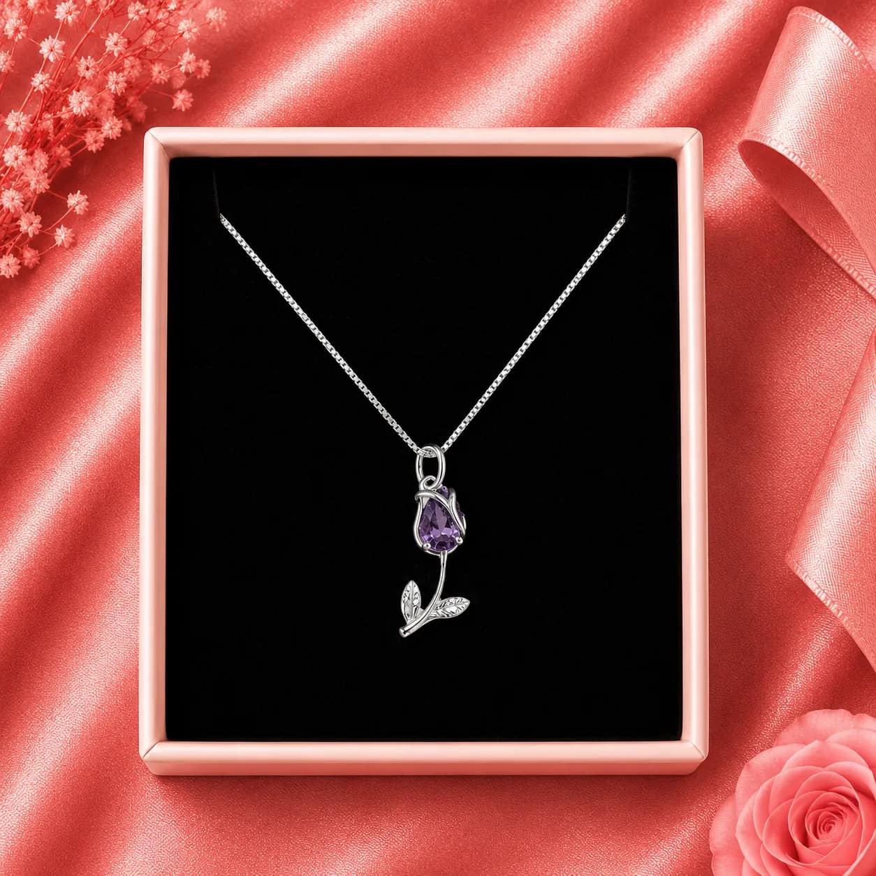 Collar Rosa Lila🌷💜