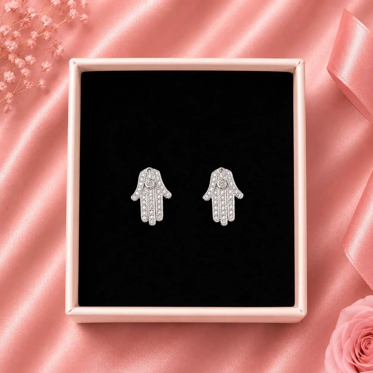 Aretes Mano de Fátima Hamsa 🪬