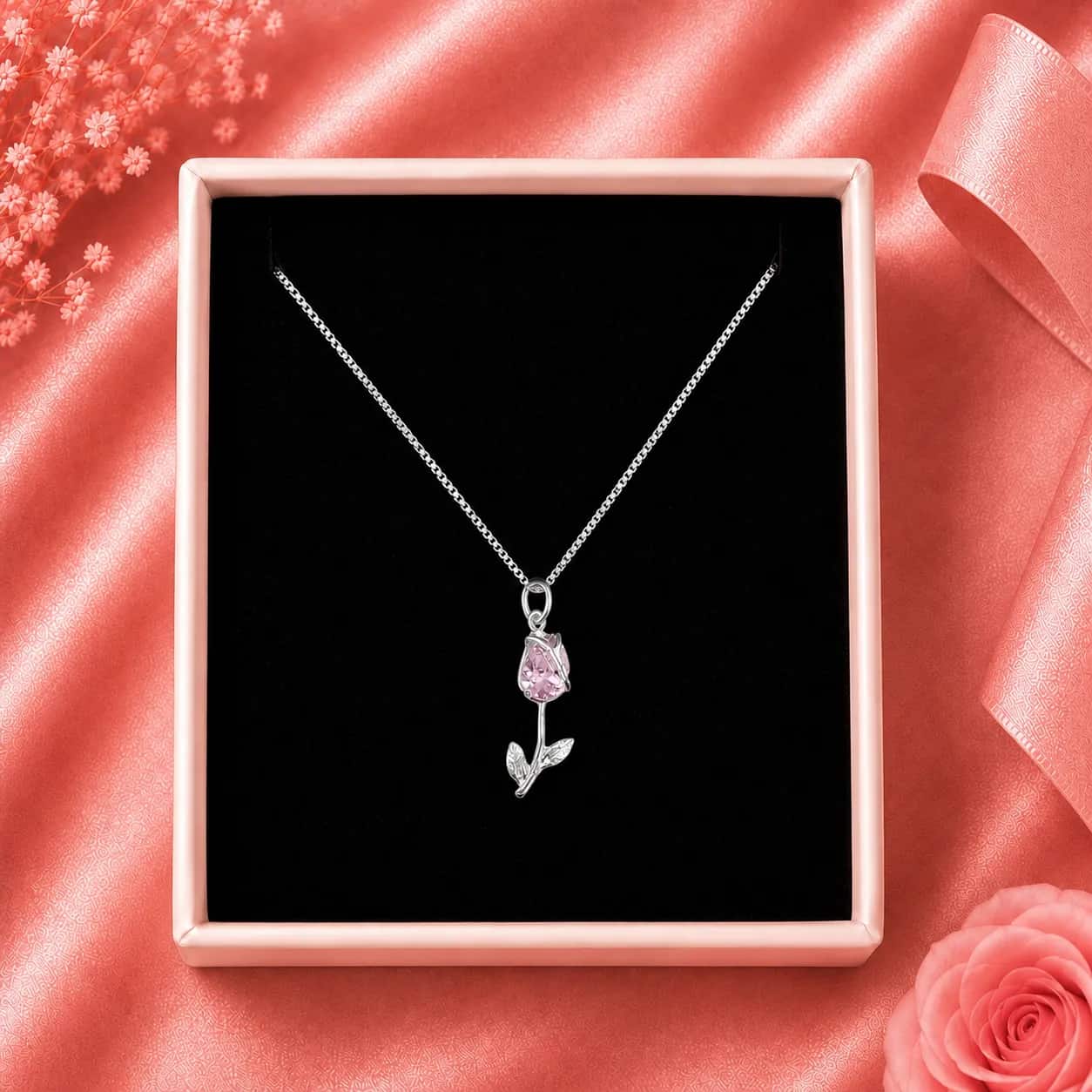 Collar Rosa Rosada🌷🌱